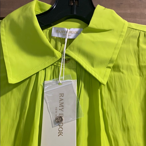 Ramy Brook Neon Green Blouse - Picture 5 of 7